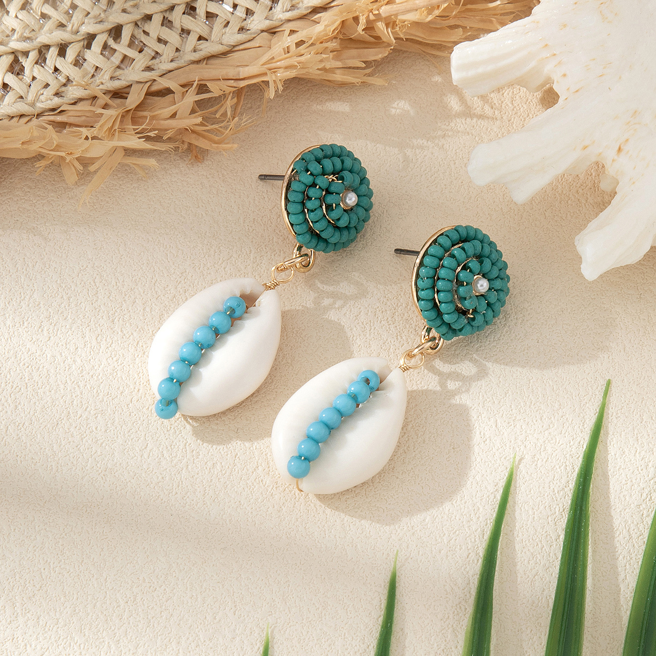 1 Pair Conch Marine Style Shell Drop Earrings display picture 5