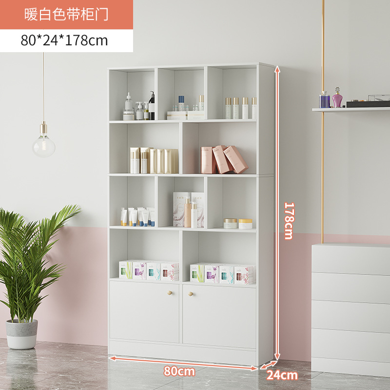 Cosméticos vitrina simple salón de belleza producto vitrina estante manicura peluquería vitrina materno e infantil tienda contenedor