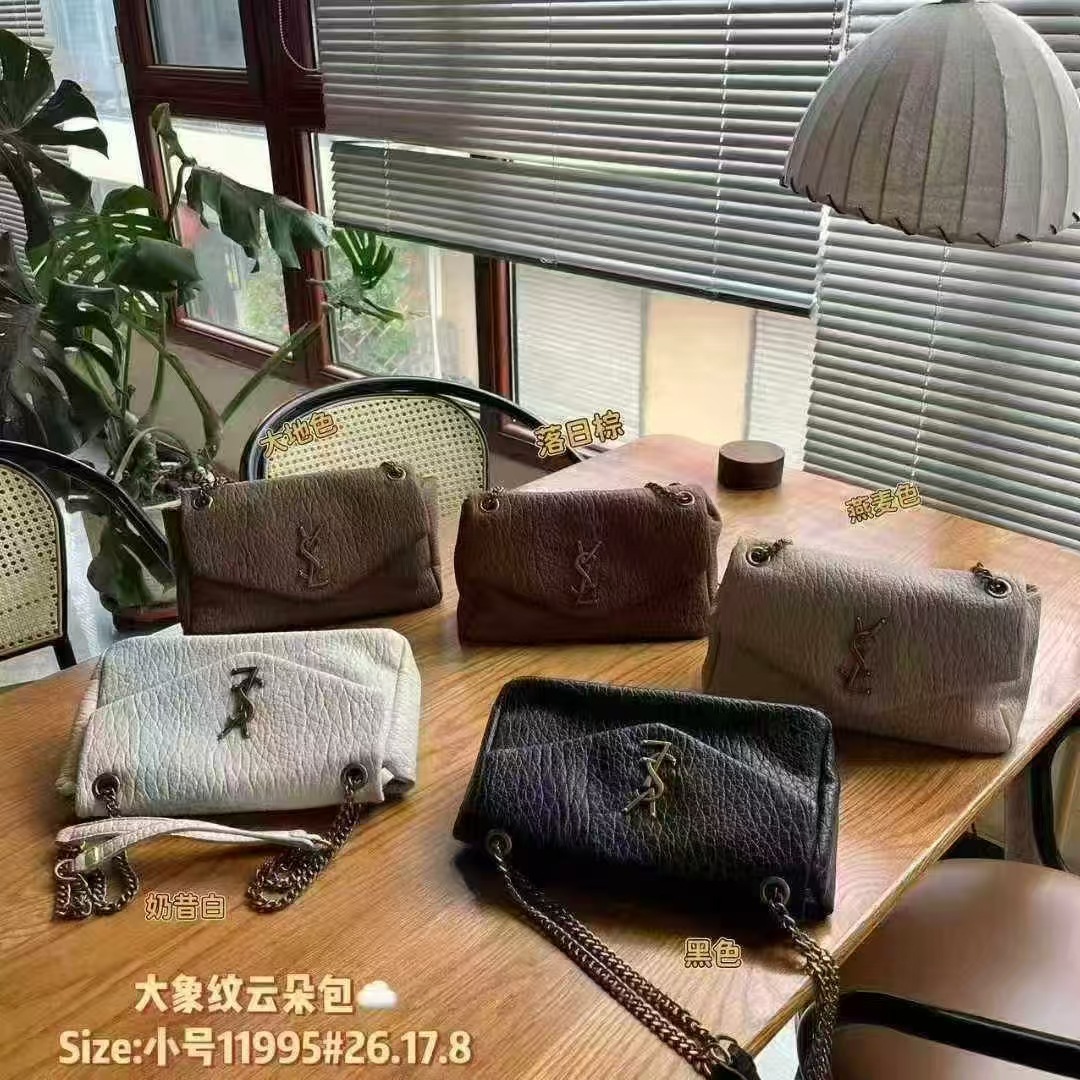 French-style high-end women's bag 2026 new model, light luxury shoulder underarm cloud bag, niche crossbody chain bag
