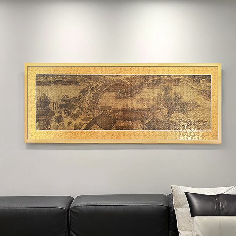 22N1000片98×34清明上河图拼图框 98×38 81.3×40.6 102*34挂墙|undefined