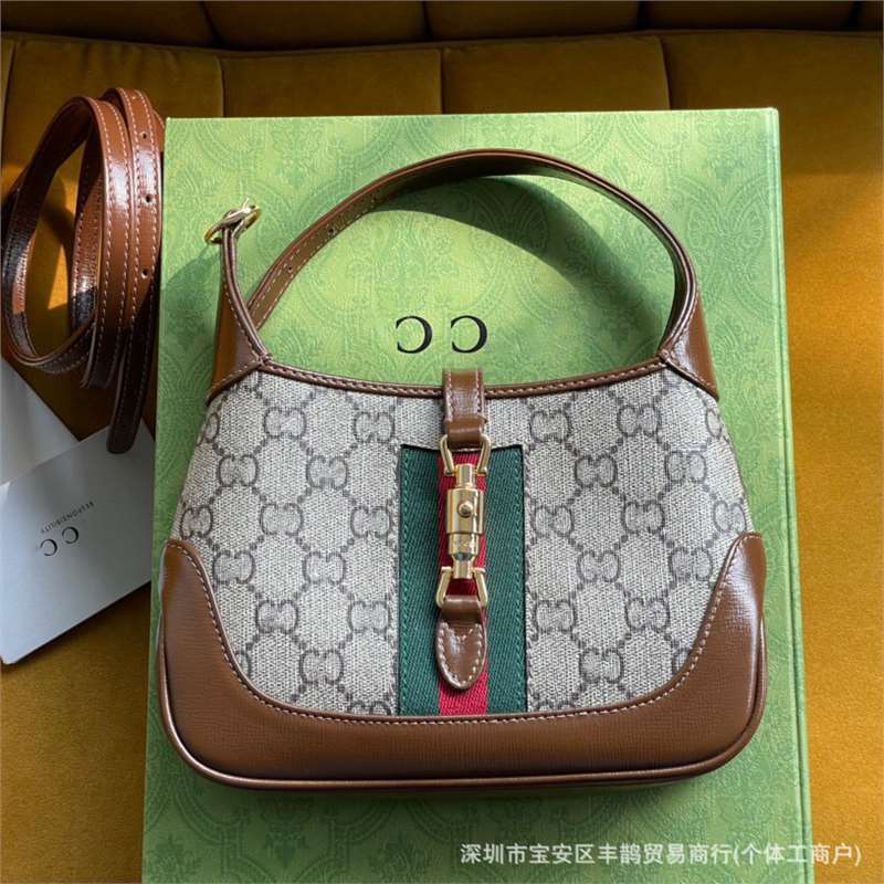2021 New Jackie 1961 Second-Hand Armpit Bag Presbyopic Mini Retro Satchel Shoulder Crossbody Women's Bag g Family