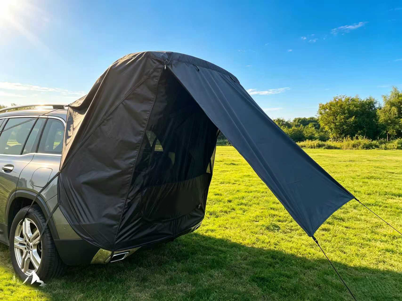 Outdoor Self-Driving Tour Barbecue Camping Car Travel Tent Sunshade Rainproof Trunk Car Rear Extension Tent
