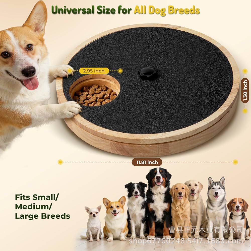 New Cross-Border Model Rotatable Wooden Dog Scratching Board Nail Scraper Wooden Dog Claw Grinder Solid Wood Round Dog Scratcher