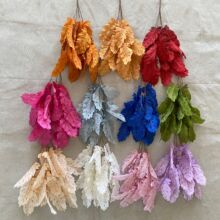 20片把束泽兰叶 客厅摆设假花绢花 餐桌泽兰叶仿真花 植物墙配材