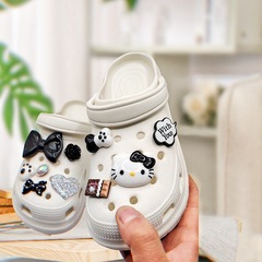 Hole shoe accessories DIY resin decorations cartoon 3D little girl shoes upper decorations straight hair