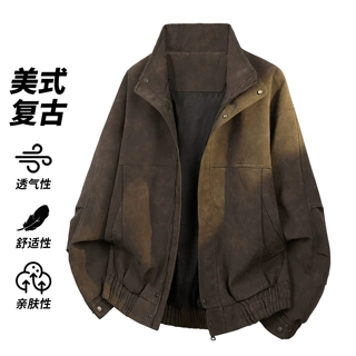 秋季新款皮衣PU时尚帅气百搭年轻机车风格防风宽松男装夹克外套