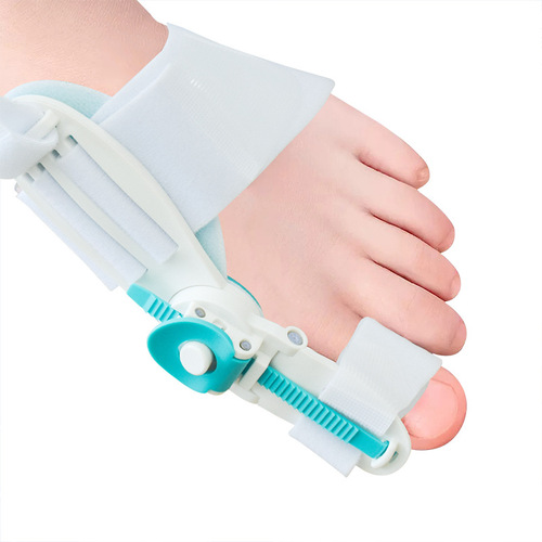 Hallux valgus correction, toe fixation, mechanical knob adjustment, hallux valgus separation and split toe corrector