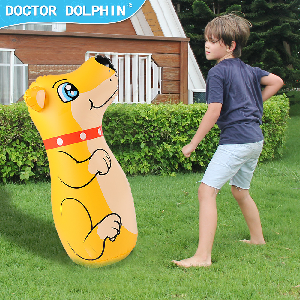 Doctor Dolphin | Vaso inflable para niños 120cm columna de boxeo 90cm columna de boxeo para niños columna de boxeo inflable para niños
