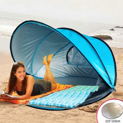 Beach automatic folding travel handheld tent playing with sand, beach style, fully automatic