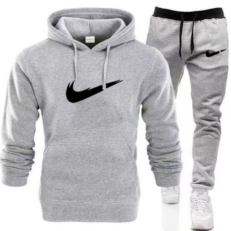 Manufacturer Wholesale Autumn and Winter Sweatshirt Set 2025 Loose Large Size Unisex Couple Fleece Thickened Hooded Two-Piece Set