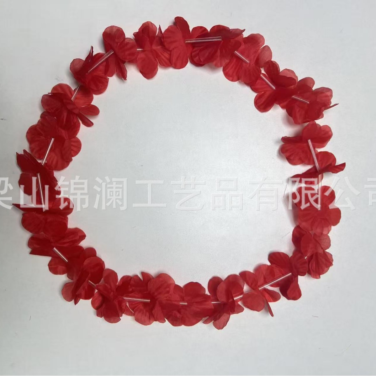 Hawai 24 pares de guirnaldas de flores colgantes de colores pétalos de flor simulados ropa de anillo de cuello de poliéster fiesta