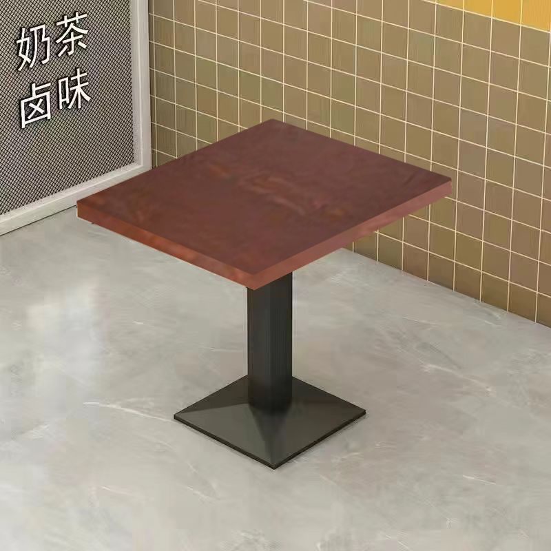 Snack bar bar barbecue desayuno comida rápida mesa y silla combinación de té de leche tienda de postres mesa de restaurante comercial económico