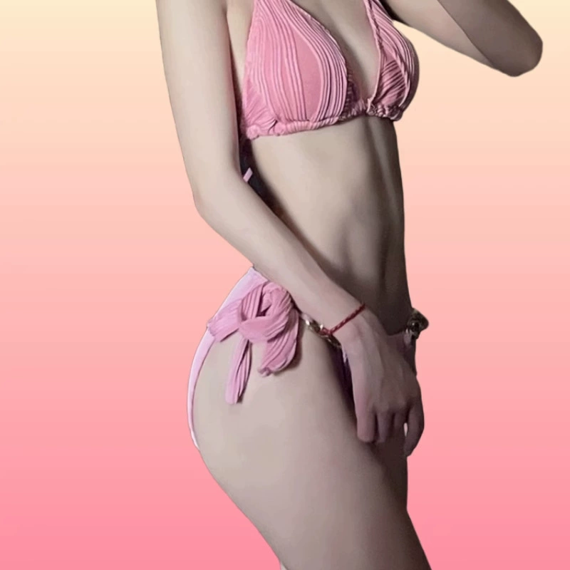 Sexy swimwear, beach split push up bra, internet celebrity, beach style