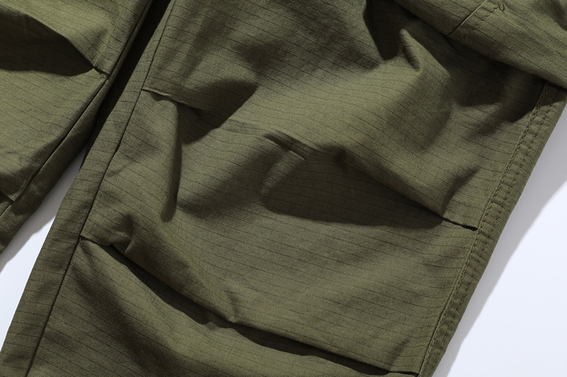 Pantaloni cargo uomo taglio dritto oversize stile casual streetwear_voghion.com