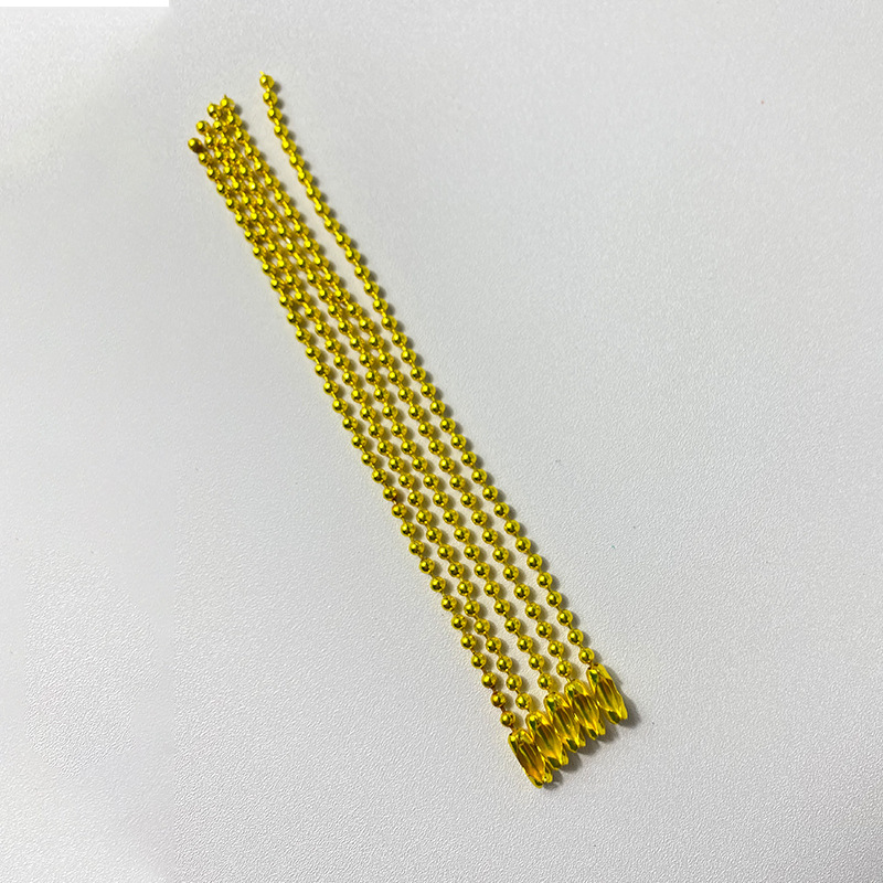 厂家直供金属彩色珠链2.4mm×12cm圆珠链钥匙扣链吊牌链批发|undefined