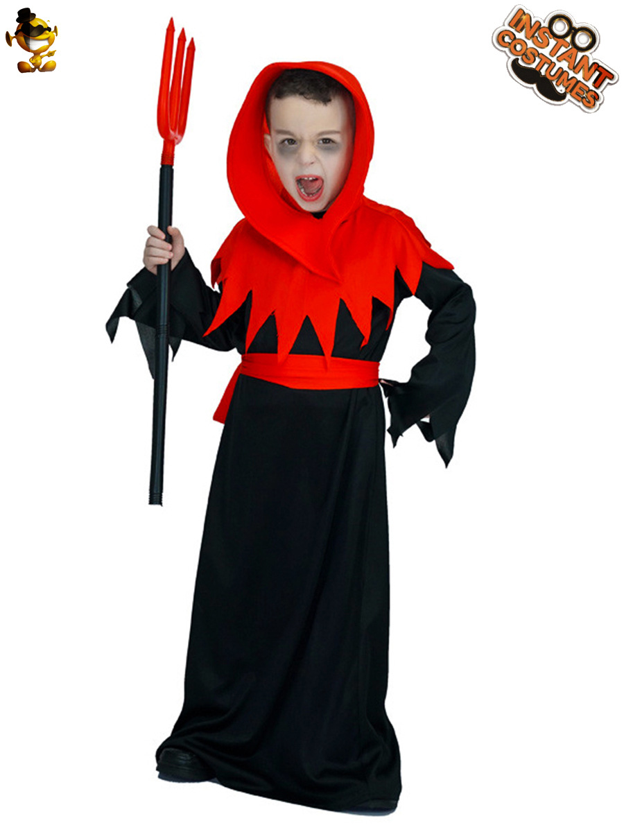 Disfraz de Halloween hombres niños Niño Rojo diablo partido etapa rendimiento traje Cosplay