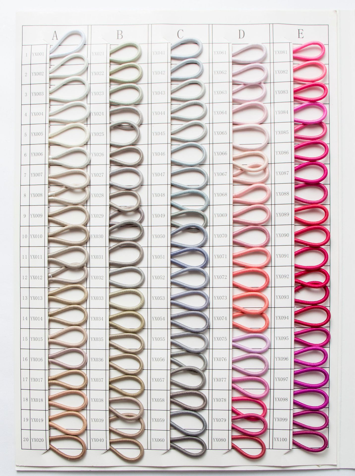 Cordón Elástico Redondo 2.5mm de Látex y Caucho, Alta Elasticidad, para Accesorios de Ropa image 40