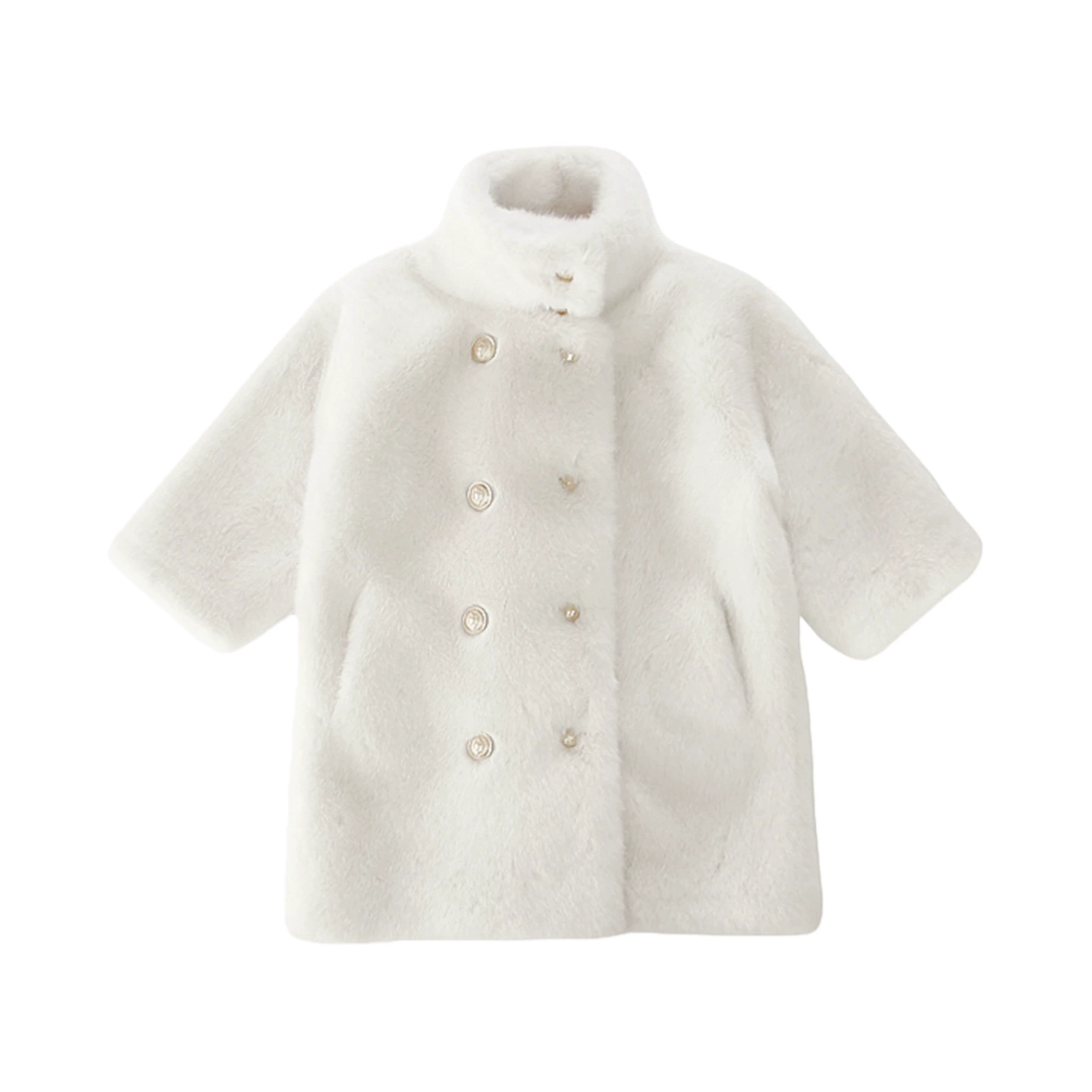 Детское пальто из imitation fur, меховое единство пальто, девочка и дети 2025 новая модная зимняя одежда для детей и средних детей