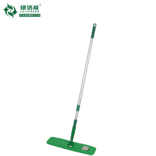 工厂绿洁能快接式 折叠型塑料磁力板平伸缩铝杆植绒尘推布推套装