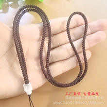 工厂批发手工编织3mm菠萝绳吊坠挂绳 玉佩黄金翡翠平安扣项链玉绳