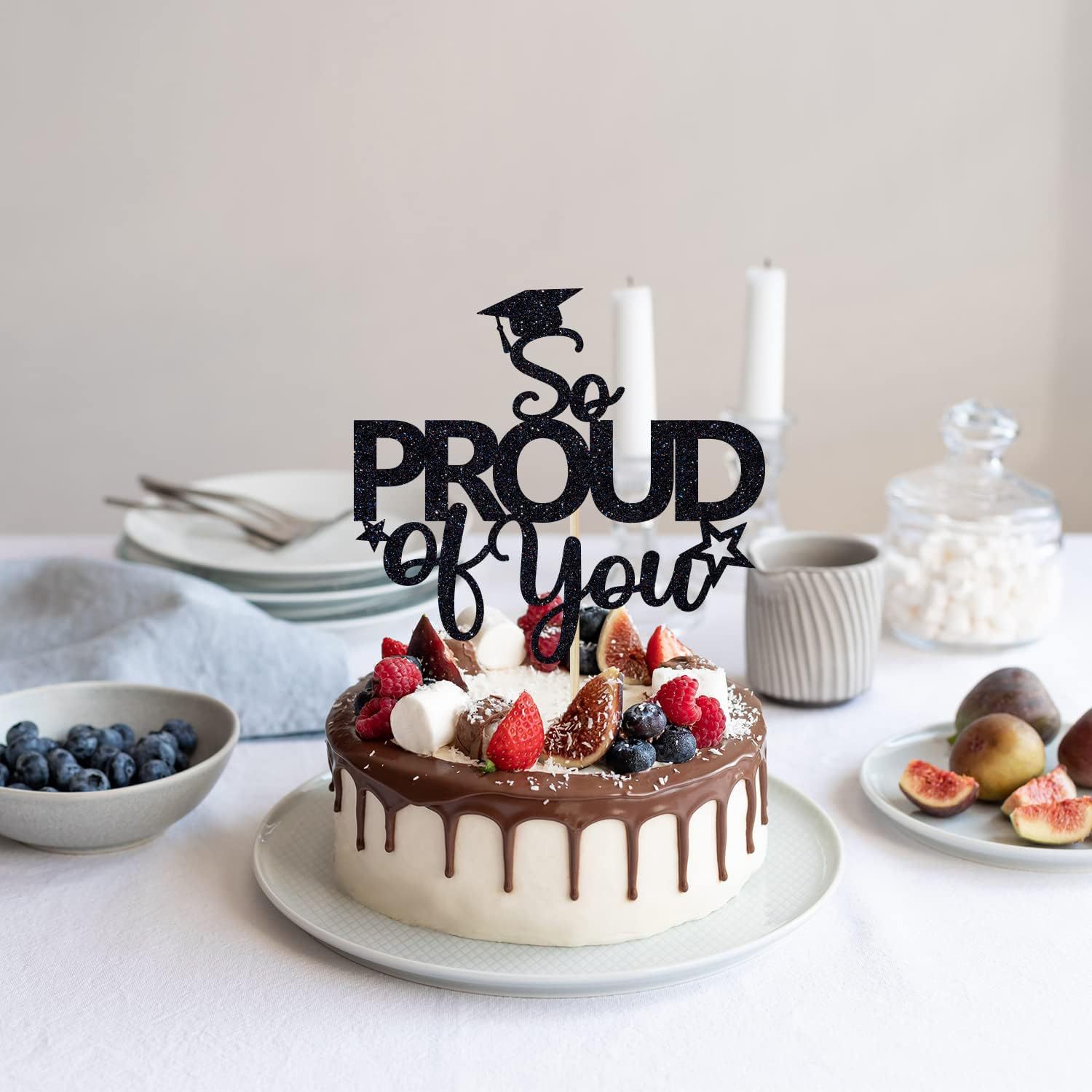 La temporada de graduación de la torta de la tarjeta de decoración 2024 Negro Flash partido Colegio grueso papel no es fácil de romper el comercio exterior transfronterizo