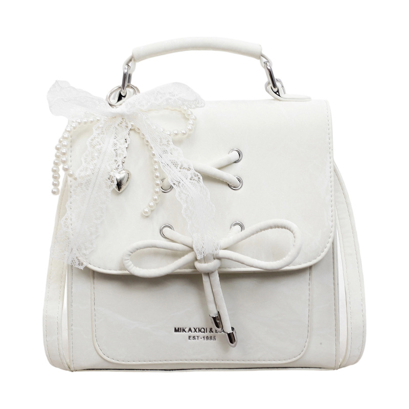 Bolso portátil para mujeres 2026 primavera / verano estilo coreano simple mochila casual nicho sensación cotidiana de moda mochila pequeña image 6