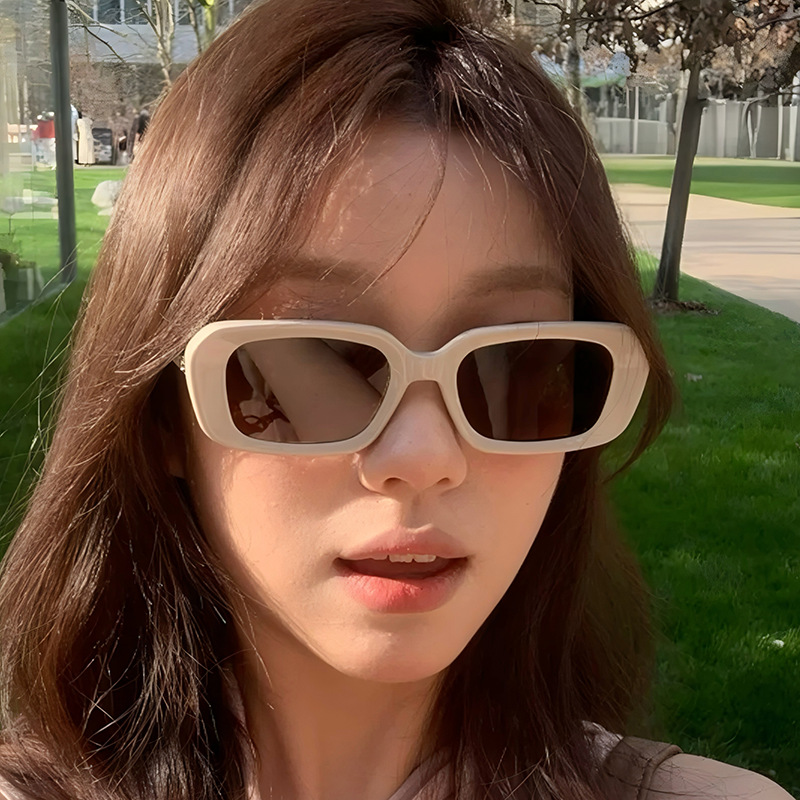 Gafas de sol cuadradas de moda estilo ins, diseño versátil