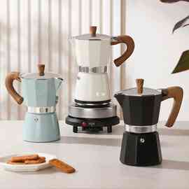 摩卡壶咖啡壶咖啡机煮手冲家用双阀意式风套装器具小型浓缩萃取机