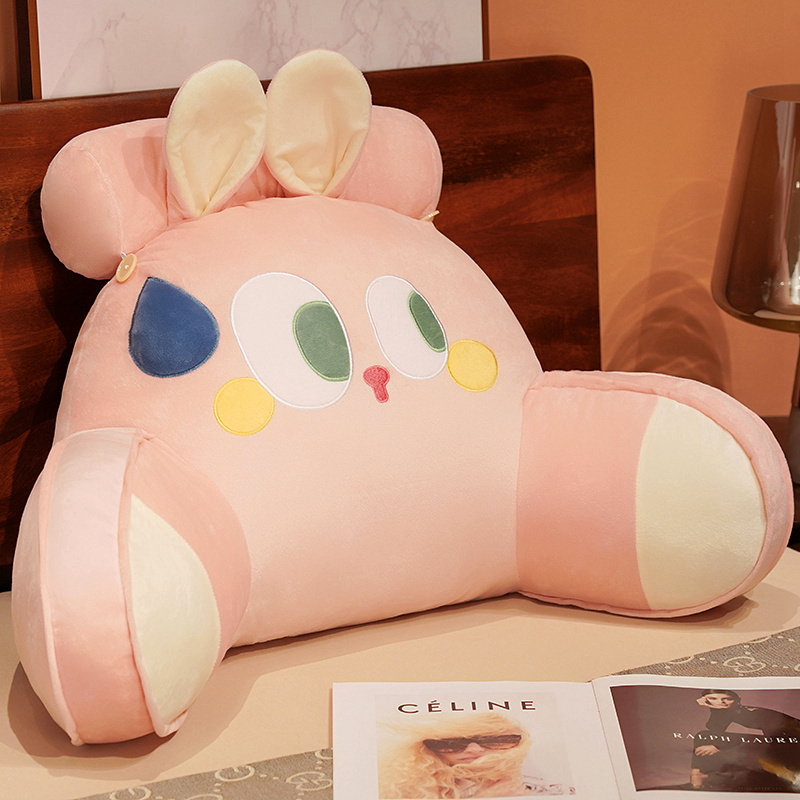 Bolsillo de cabecera de cama grande respaldo almohada de cama para niños almohada de lectura almohada de cintura sofá almohada de dormitorio almohada estudiante