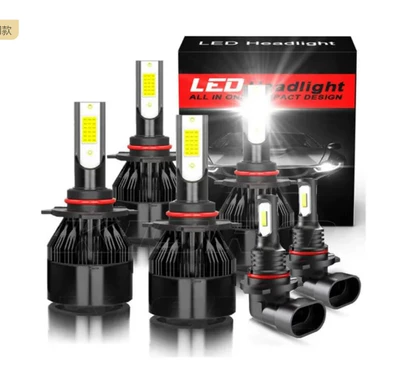 Tcyato Cross-Border Hot-Selling Led: Ön faralar - c6-black-9005-2-pcs-c6-black-9005-2-pcs-fog-lamp-9005-2-pcs
