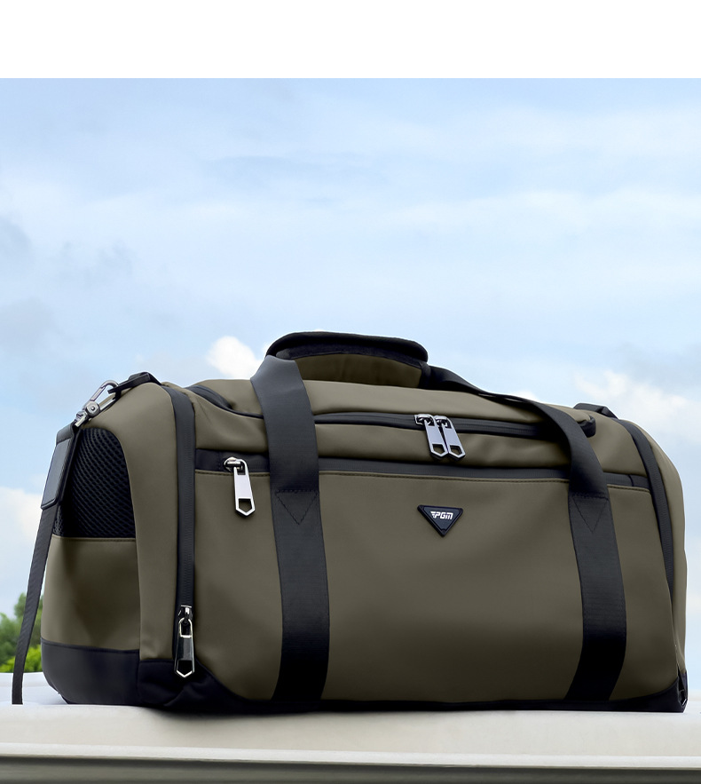 Túi tote du lịch chống nước nhẹ PGM – đựng đồ golf, quần áo, giày (50x25x25 cm) — YWB046-Đen, YWB046-màu xanh quân đội chi tiết 9