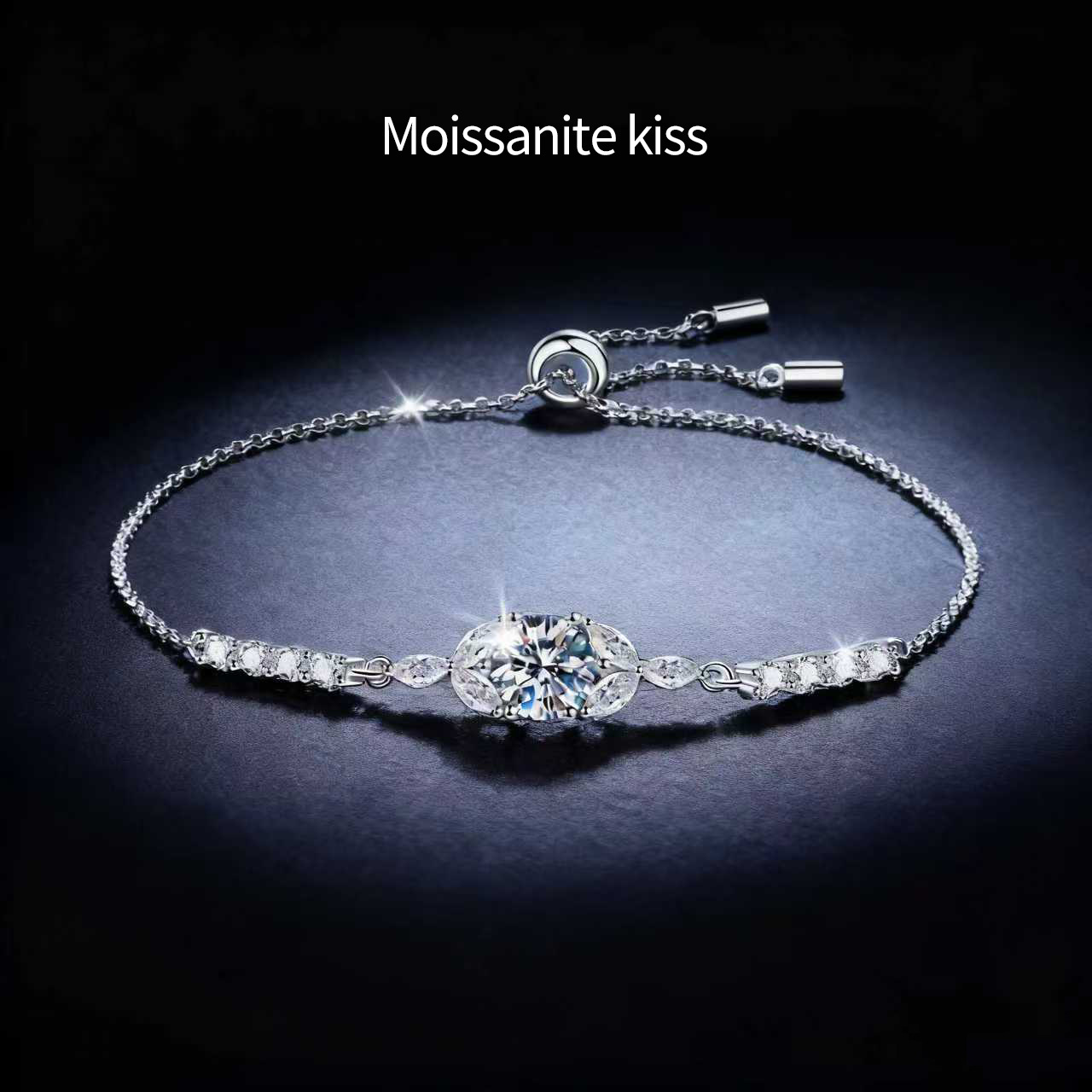 Moissanite Bracelet Small Fragrance Blooming Galaxy S925 Sterling Silver Fashion Accessible Luxury High-End Bracelet Women's Hand Jewelry Manufacturer