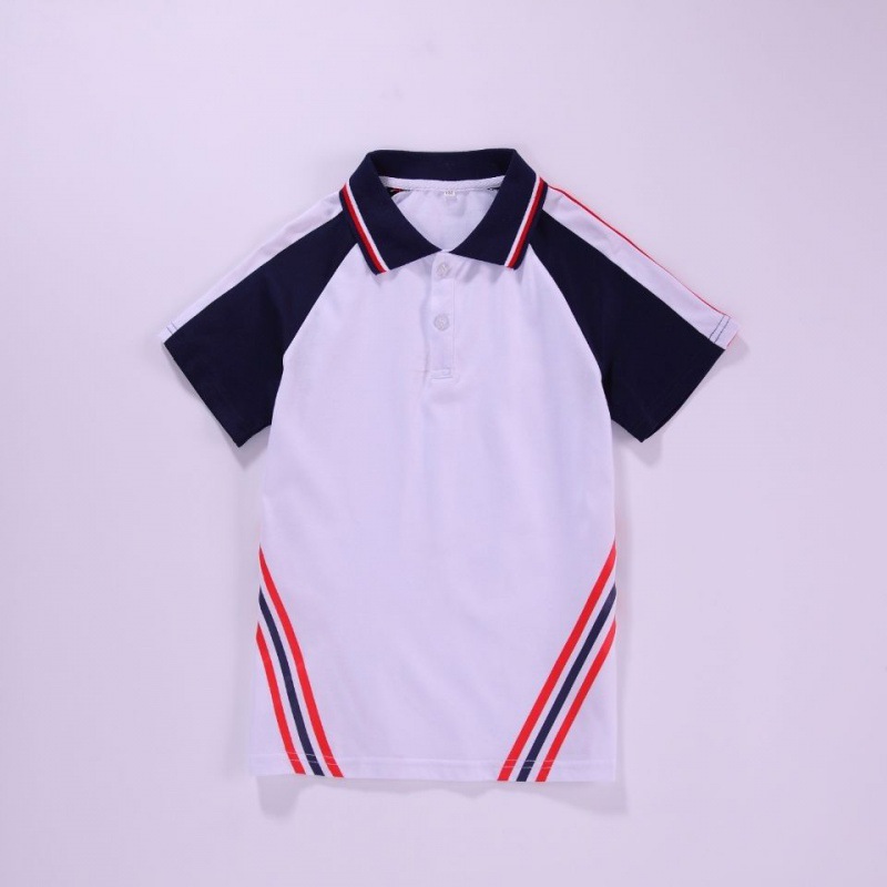 children school uniform Summer wear kindergarten Park service pupil junior middle school high school school uniform Class clothes T-shirt Short sleeved