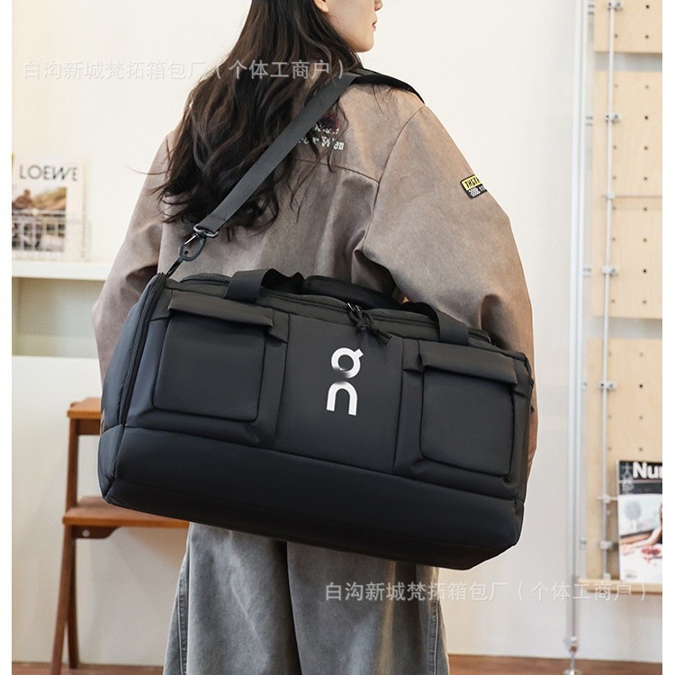 Cross-Border Trendy Travel Bag, Large Capacity, Fashionable Handbag, Casual Fitness Bag, Men's and Women's Shoulder Bag, Multi-Functional Storage