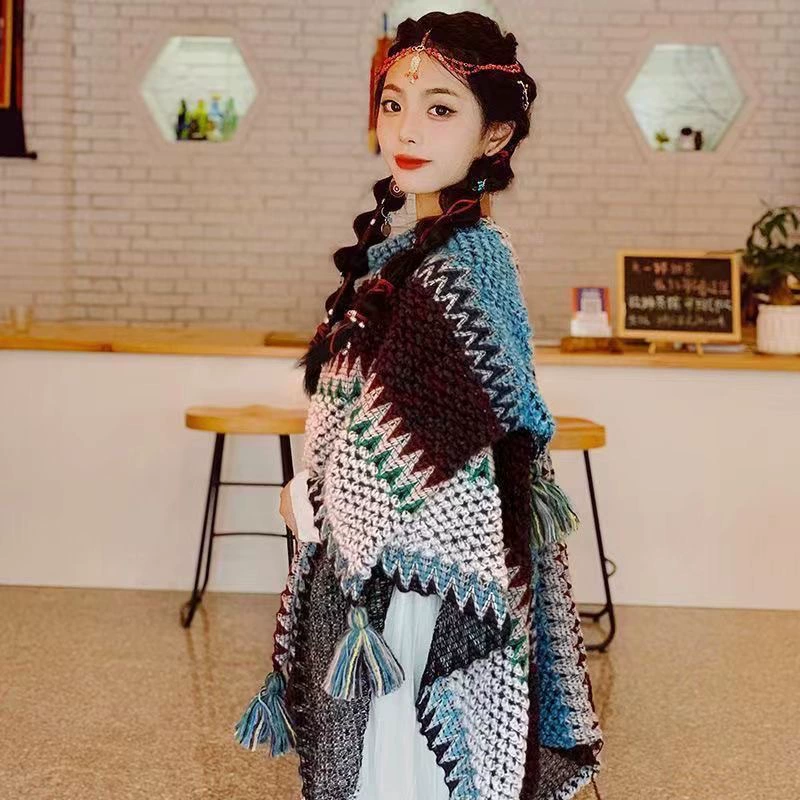 Ethnic trench coat, demi-season cloak, jacket from Yunnan province, vest