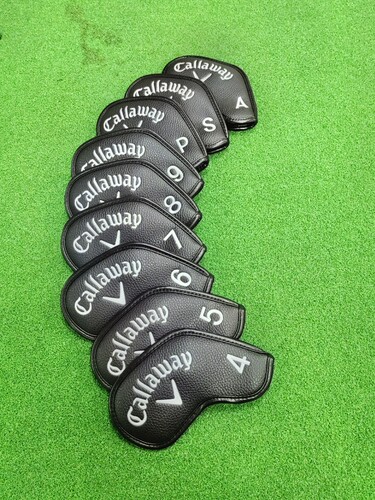 Callaway Golf Club Covers: Iron Covers, Sand Wedge Covers, and Pitching Wedge Head Covers with Magnetic Closure