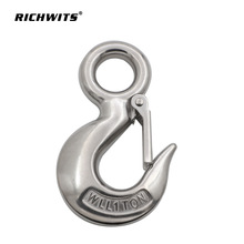 不锈钢S320货钩 吊钩 起重钩 防脱钩 眼型滑钩 美式货钩 大钩子