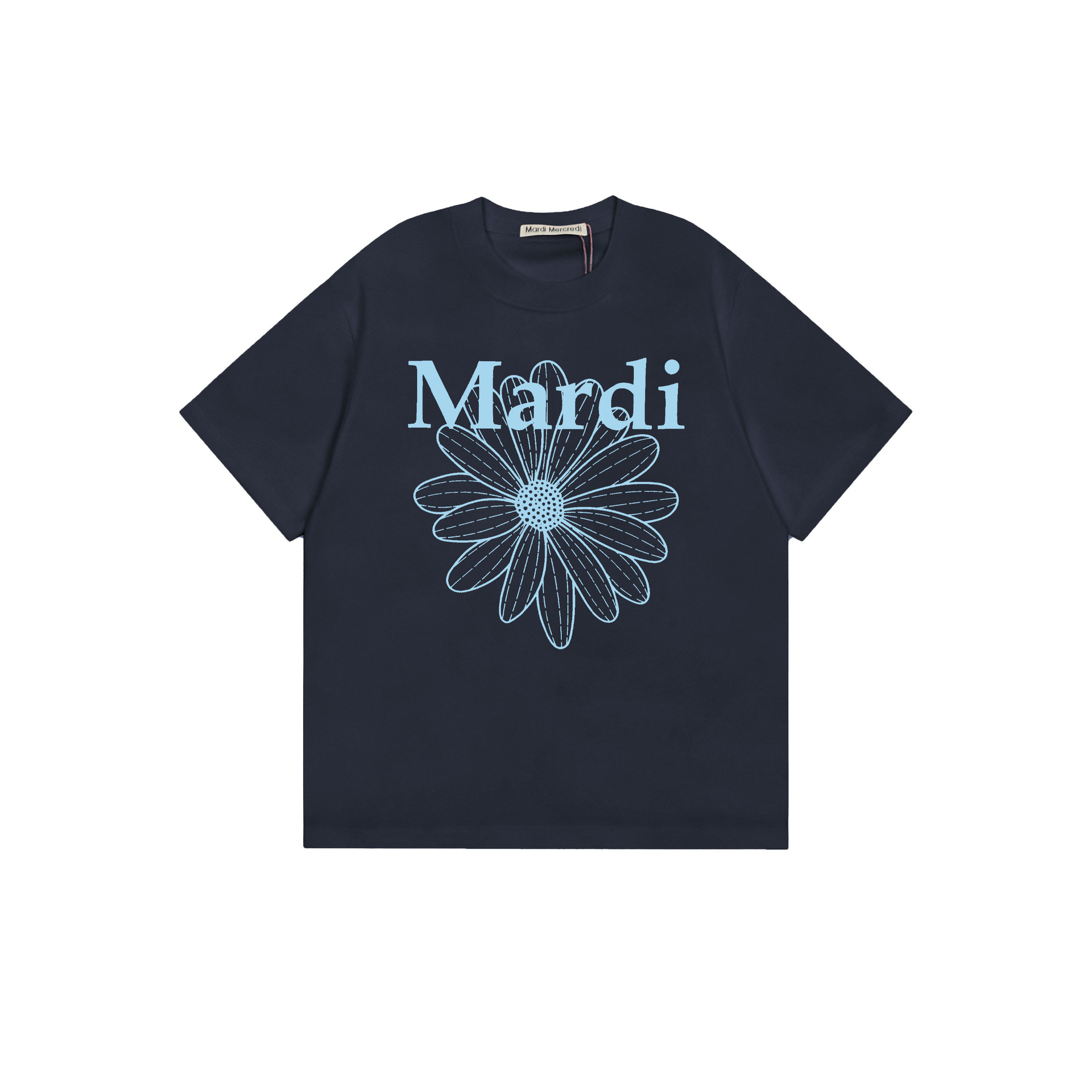 2025 新マルディ半袖右肩スリムフィットゴールドハイシルバー同スタイルデイジードックスフード犬 Tシャツホットガール着用