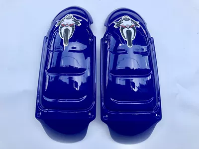 Car 125 Men's Motorcycle – Motorcycle bumper - two-blue-single-front-panels