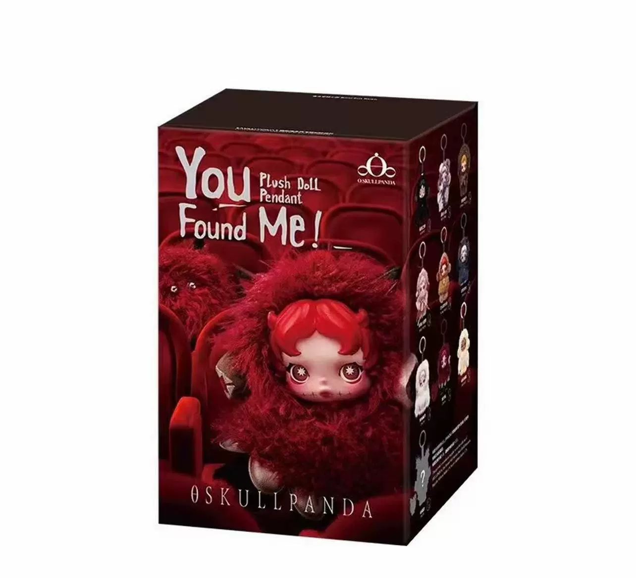 Blind box виниловая плюшевая подвеска (Bubble Mart SKULLPANDA III) — серия Sleepless Theater, коллекционная