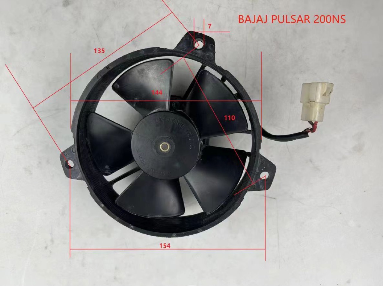 Off-Road Motorcycle Radiator Cooling Fan, Special Cooling Fan for Water-Cooled Engine Radiator, Waterproof Electronic Fan