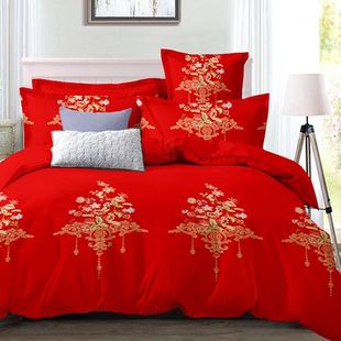 A Thickeneded Quilt Cover Four-Piece Set, Bed Bed Sheets Quilt Cover, Double Bedding Four-Piece Set, Bedroom Single Three-Piece Set