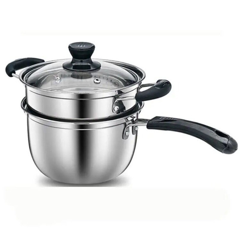 304 olla de leche pequeña de acero inoxidable para bebés, fideos para cocinar, fideos instantáneos, leche caliente, olla de sopa de leche casera Tang Xiang