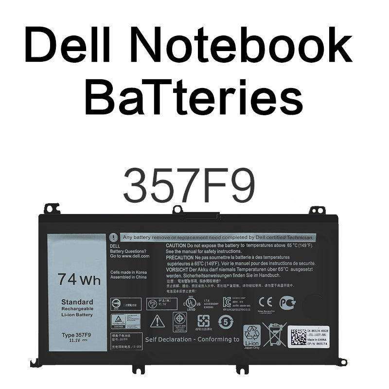 Suitable for Dell Inspiron Gaming Box 15 7000 7559 7567 Laptop Battery 357F9 6400Mah Suitable for Dell Inspiron Gaming Box 15 7000 7559 7567 Laptop Battery 357F9 6400Mah