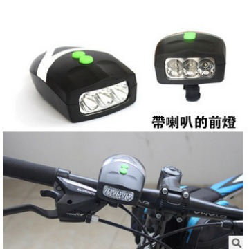 Bicicleta cuerno con faro bicicleta de montaña con luz campana electrónica campana sola lámpara accesorios montar equipo