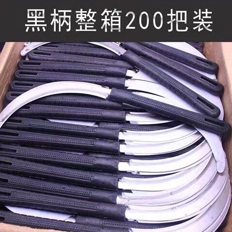 专用小镰刀便携锯齿小号不锈钢割菜刀锄草刀小弯刀勾刀农用割韭菜