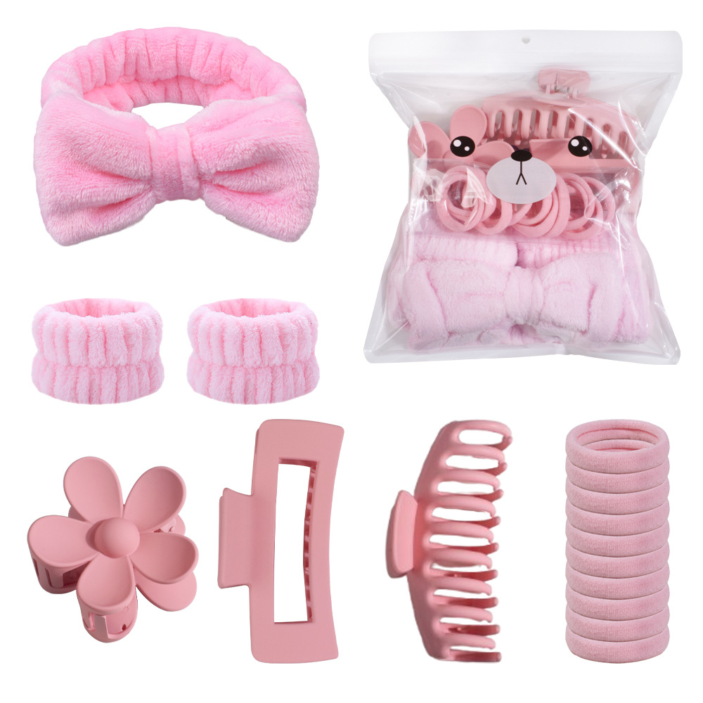 Set de pinzas para el cabello, pinzas de garra de hueso de dragón, coleteros para la parte trasera de la cabeza, accesorios para el cabello, pinzas de tiburón, bandas para el cabello, coleteros para el cabello rebelde, ideales para ir al trabajo.