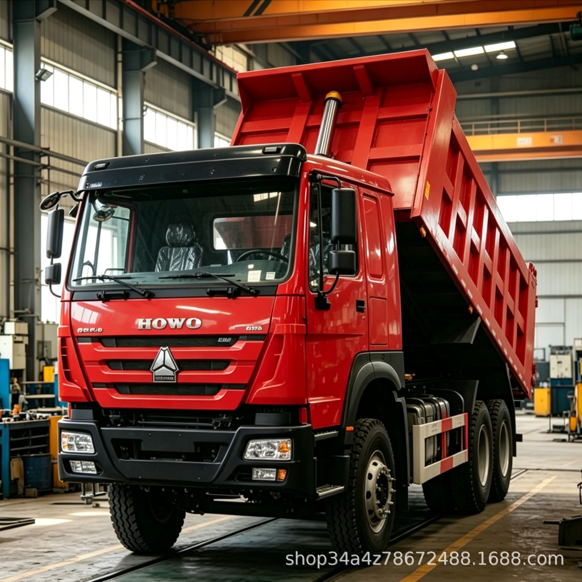 Foreign Trade Supply of African Howo Nx6X4 Dump Trucks, Howo 8*4 Dump Trucks, Rear Eight-Wheel Dump Trucks, Heavy-Duty Dump Trucks