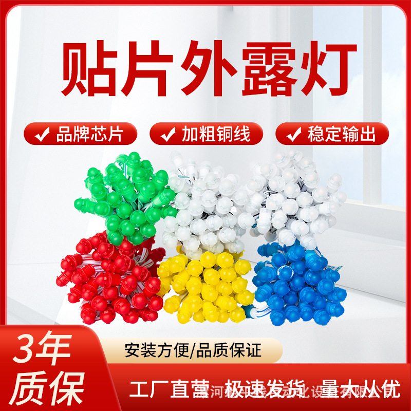 led外露灯串穿孔灯珠发光字穿孔点阵字招牌广告灯箱胶led外露灯珠