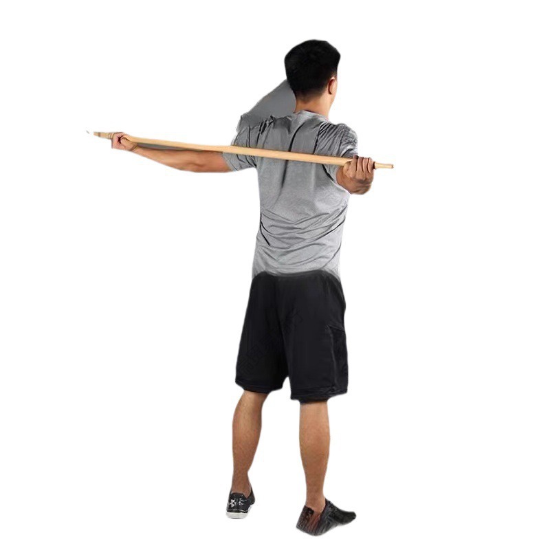 Corrección de palo de madera Evaluación de palo de yoga Corrección de palo de jorobas Relajación de palo de levantamiento de pesas Forma de palo de fitness